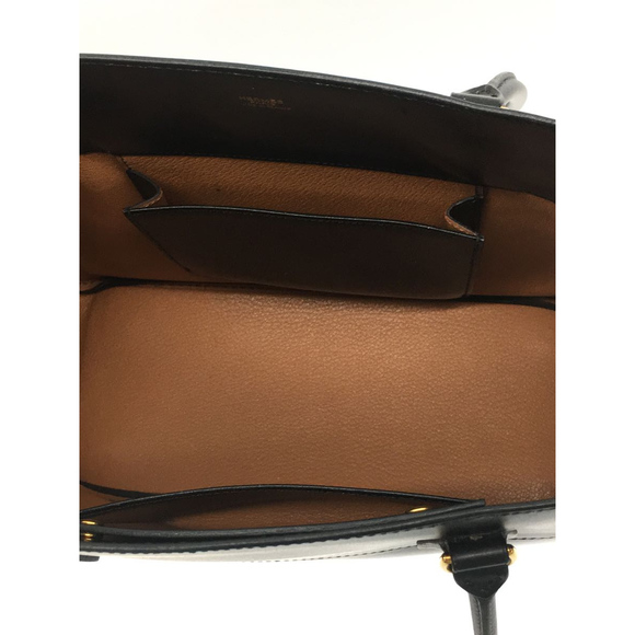 Hermes Leather Plain Handbag - Picture 6 of 7